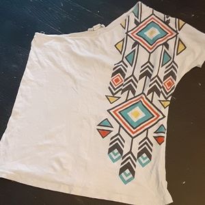 One sleeve Indian style top